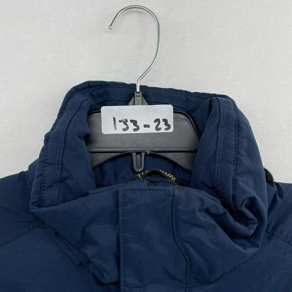 Columbia Navy Blue Gray White Kids Raincoat - Picture 10 of 10